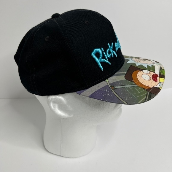 Adult Rick & Morty Snap Back Hat Ball Cap Adult Swim Festival EDC Rave - Picture 4 of 8